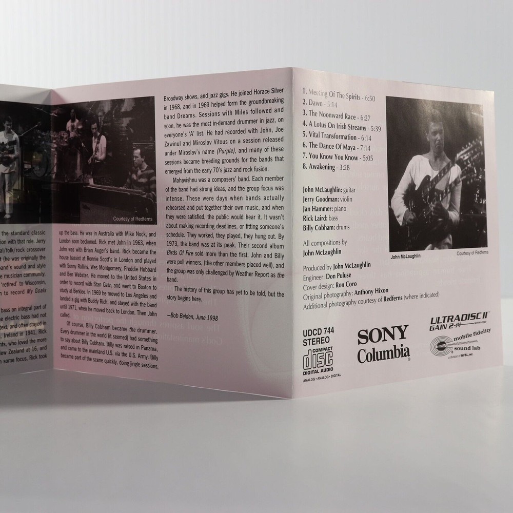 The Inner Mounting Flame Mahavishnu Orchestra 24 kt Gold Original Master CD MFSL - Picture 10 of 16
